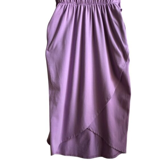 Smash + Tess Rebecca Wrap Style Dress Small Lovely Lavender Midi NWT - Picture 6 of 14